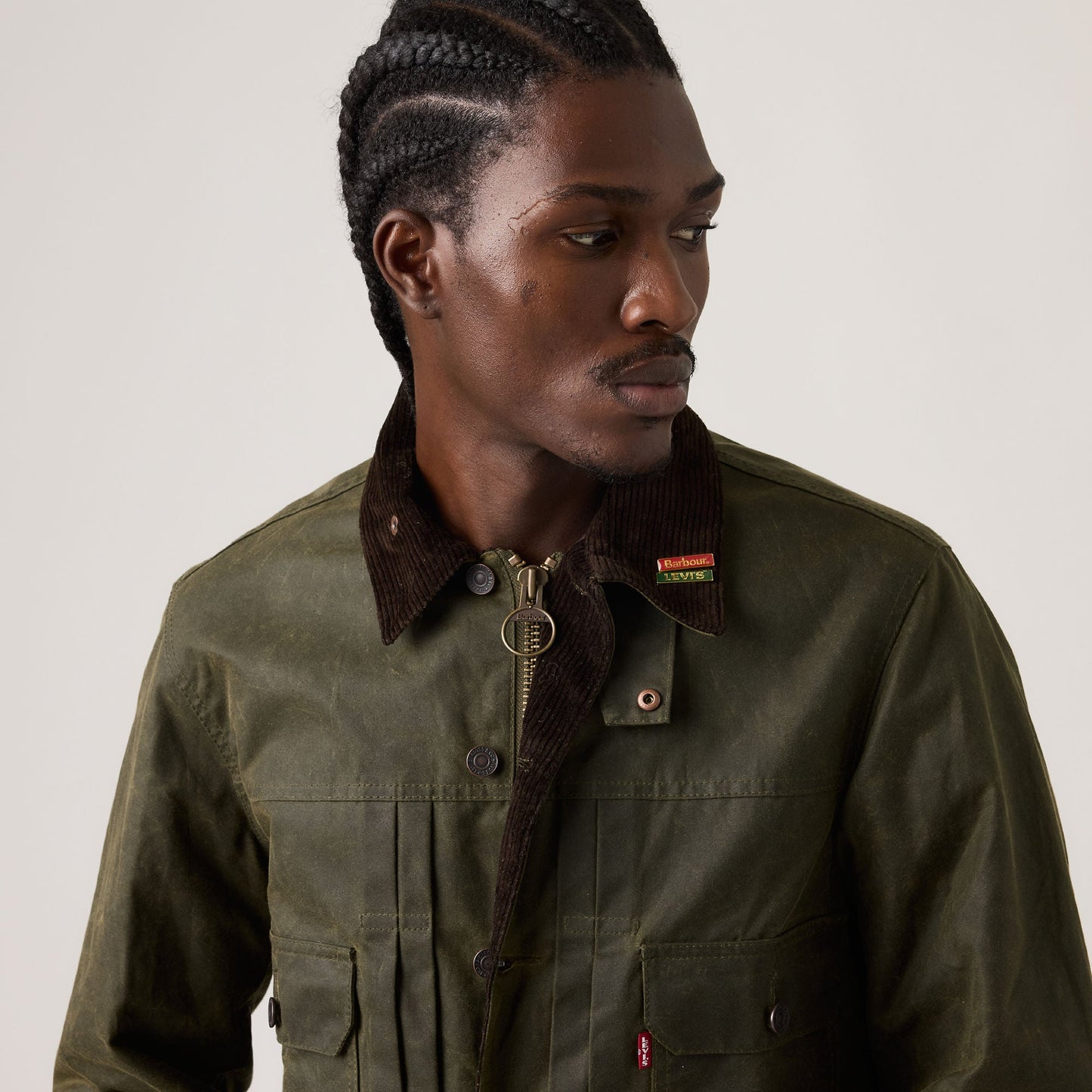 Levi's® x Barbour Type II Waxed Trucker Jacket