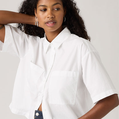 Levi's® Women's Harlie Short-Sleeve Cropped Shirt