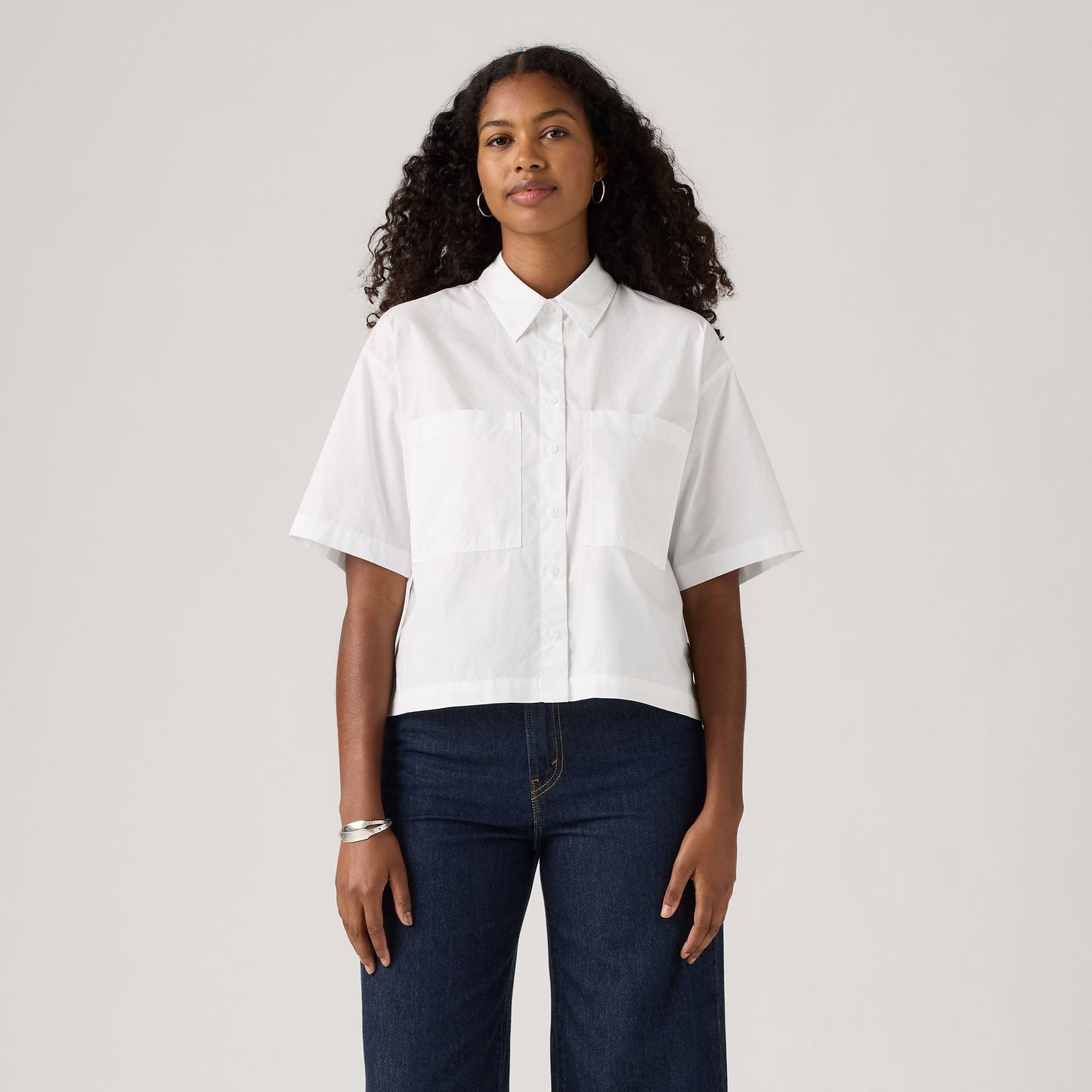 Levi's® Women's Harlie Short-Sleeve Cropped Shirt