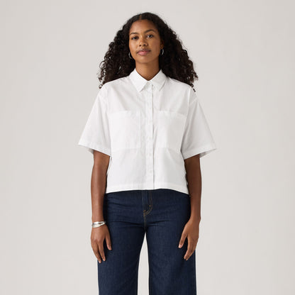 Levi's® Women's Harlie Short-Sleeve Cropped Shirt