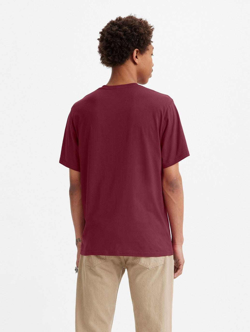 Levi's® Men's Ss Relaxed Fit Tee Olde English Rumba Red (SALE)