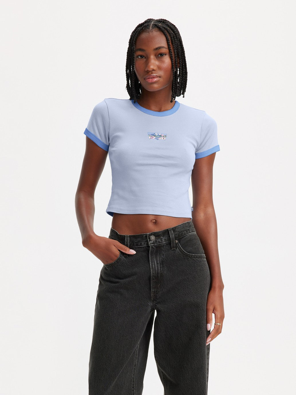 Levi's® Women's Graphic Ringer Mini T-Shirt