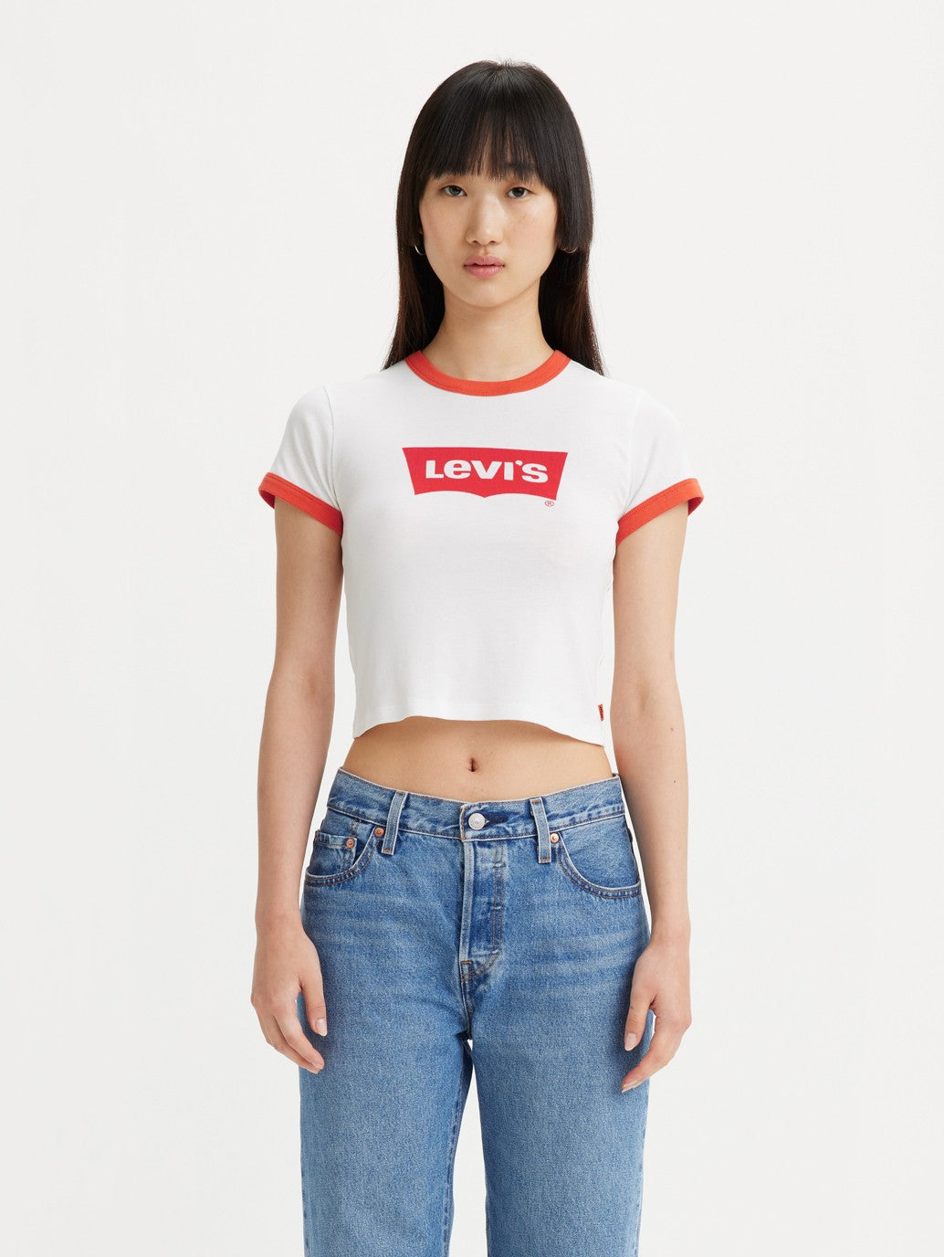 Levi's® Women's Graphic Ringer Mini T-Shirt