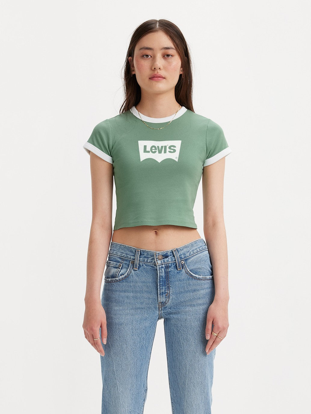 Levi's® Women's Graphic Ringer Mini T-Shirt