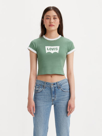 Levi's® Women's Graphic Ringer Mini T-Shirt