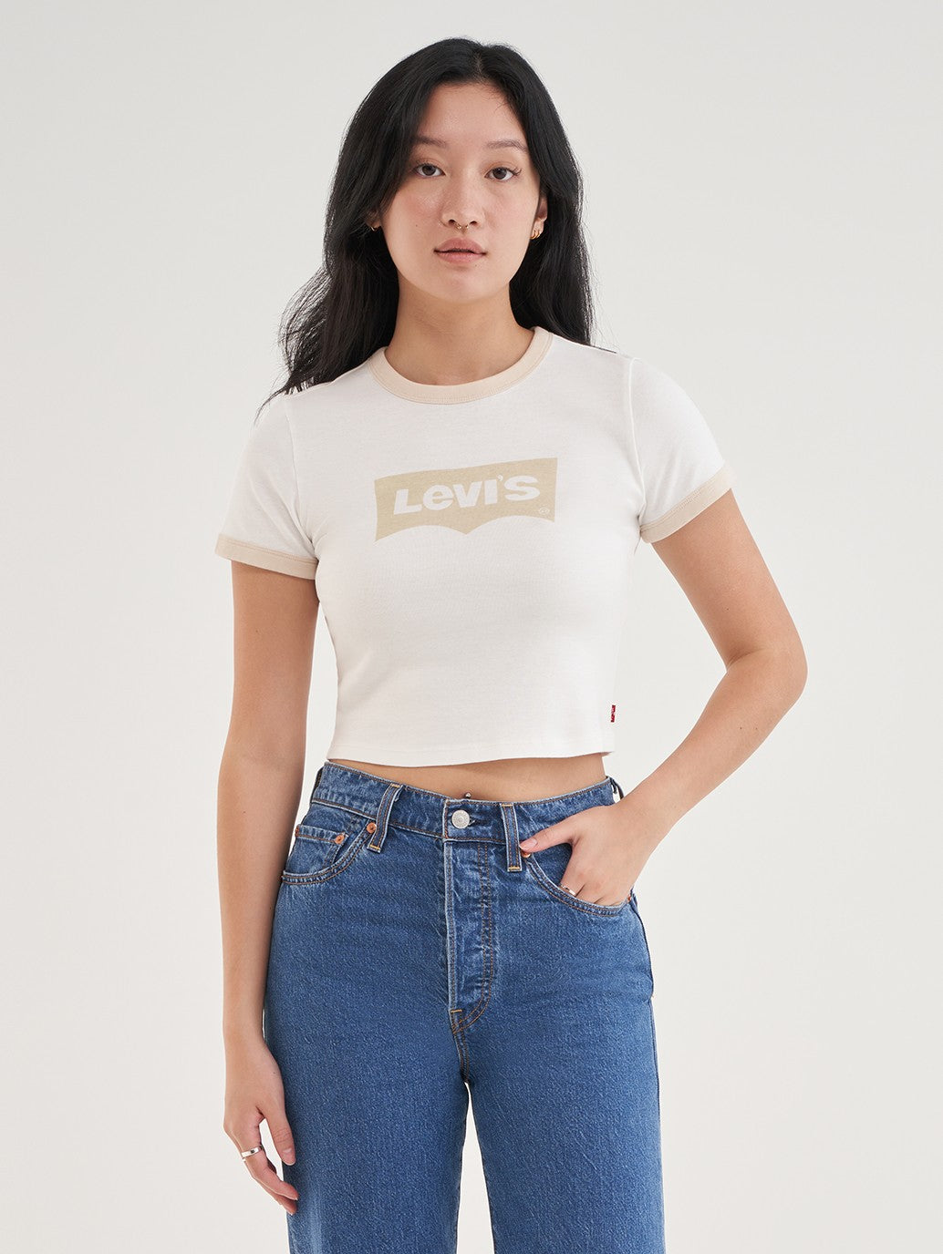 Levi's® Women's Graphic Ringer Mini T-Shirt