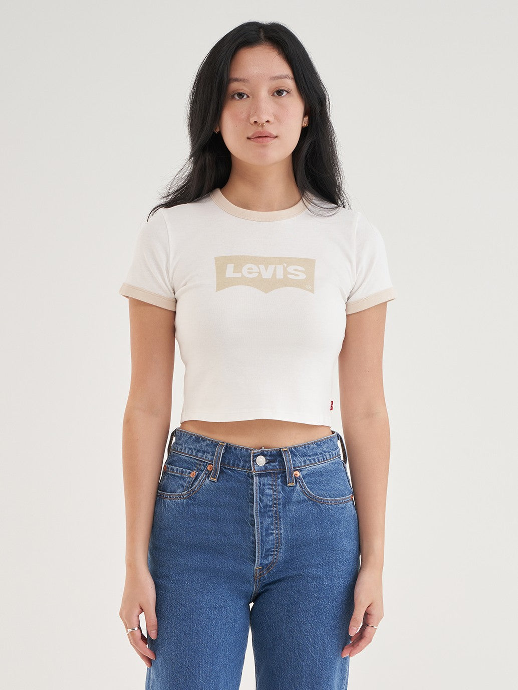 Levi's® Women's Graphic Ringer Mini T-Shirt