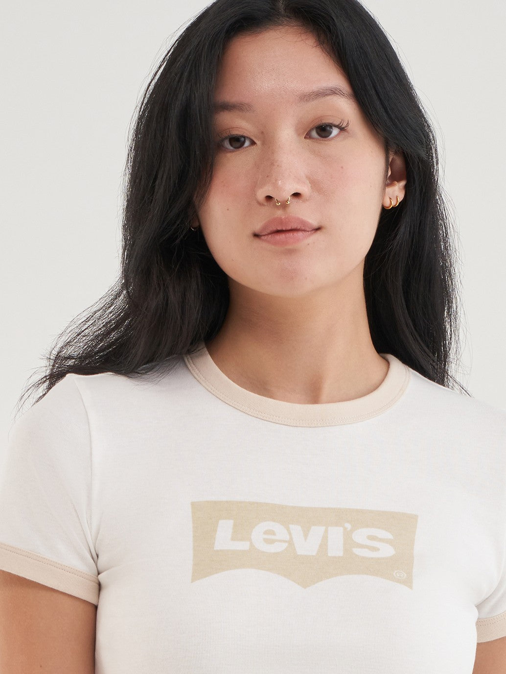 Levi's® Women's Graphic Ringer Mini T-Shirt