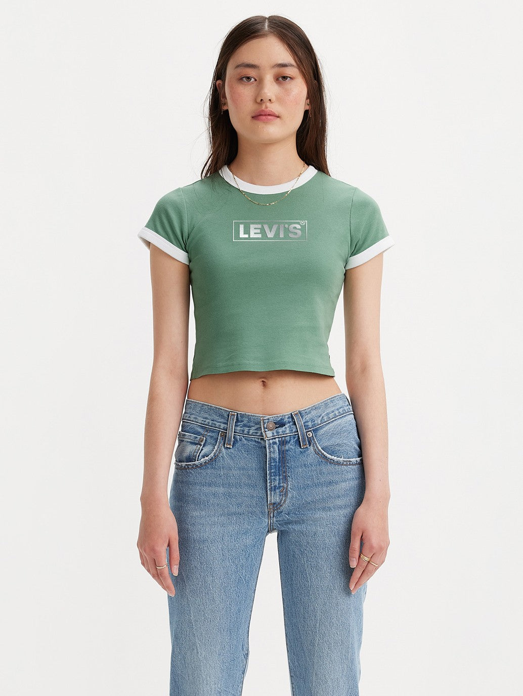 Levi's® Women's Graphic Ringer Mini T-Shirt