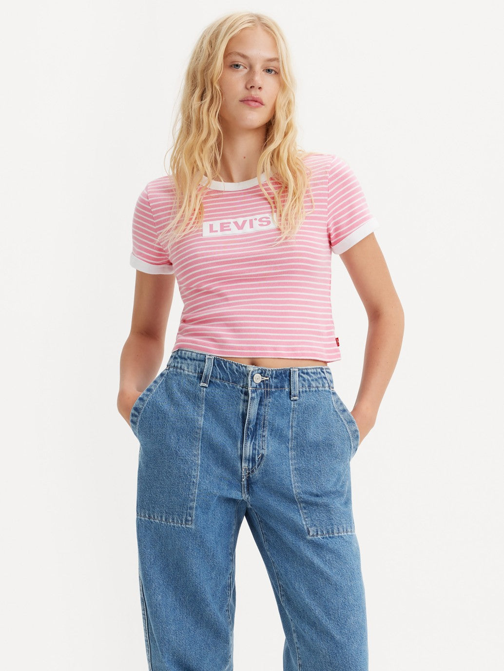 Levi's® Women's Graphic Ringer Mini T-Shirt