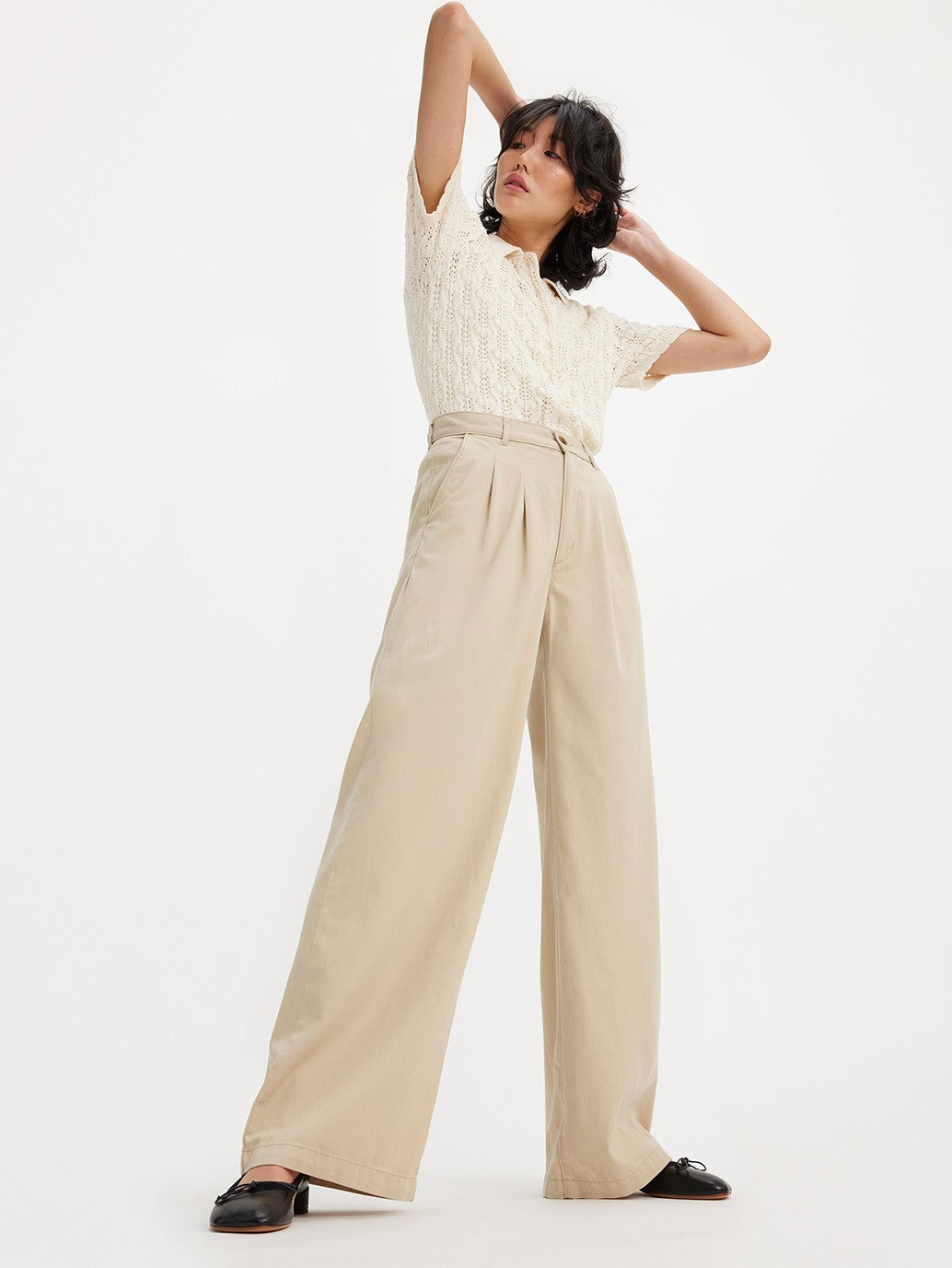 Levi's® Women's Pleated Wide-Leg Trousers